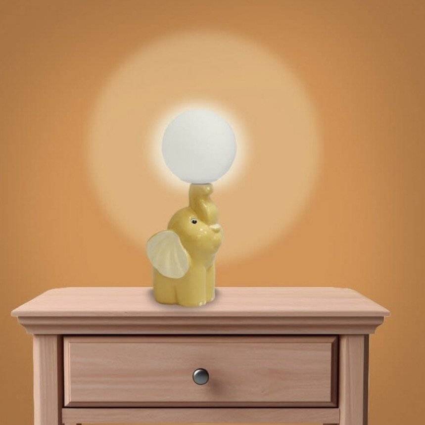 Lampa de veghe/ Veioza Elefant cu Luna