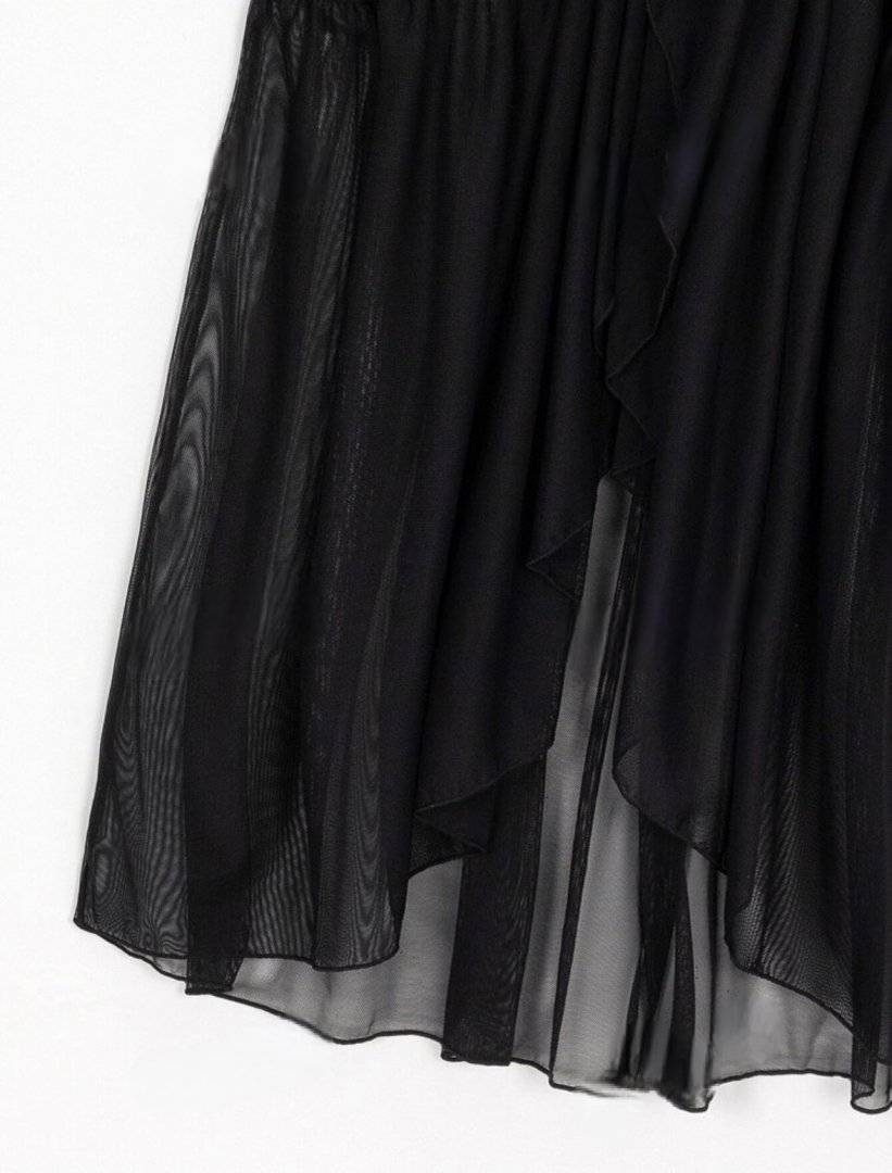 Rochie din voal fin/Cover-up pentru plaja - Black