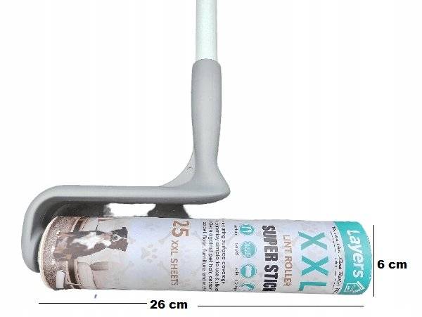 Rola cu maner 120 cm pentru par animale XXL podea/pardoseli/canapele