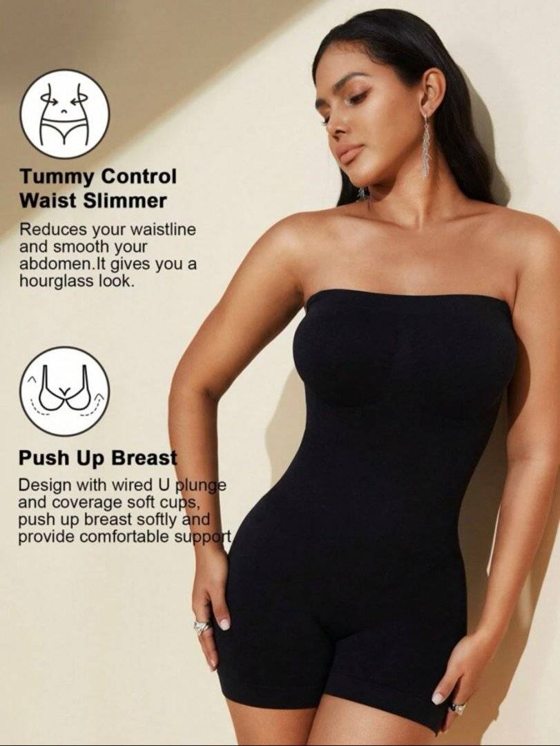 Salopeta de corp - modelatoare - Jumpsuit  - Black