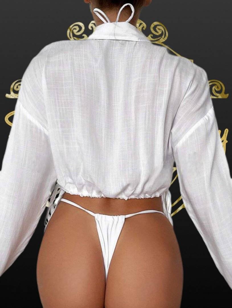 Camasa din In - pentru plaja - White