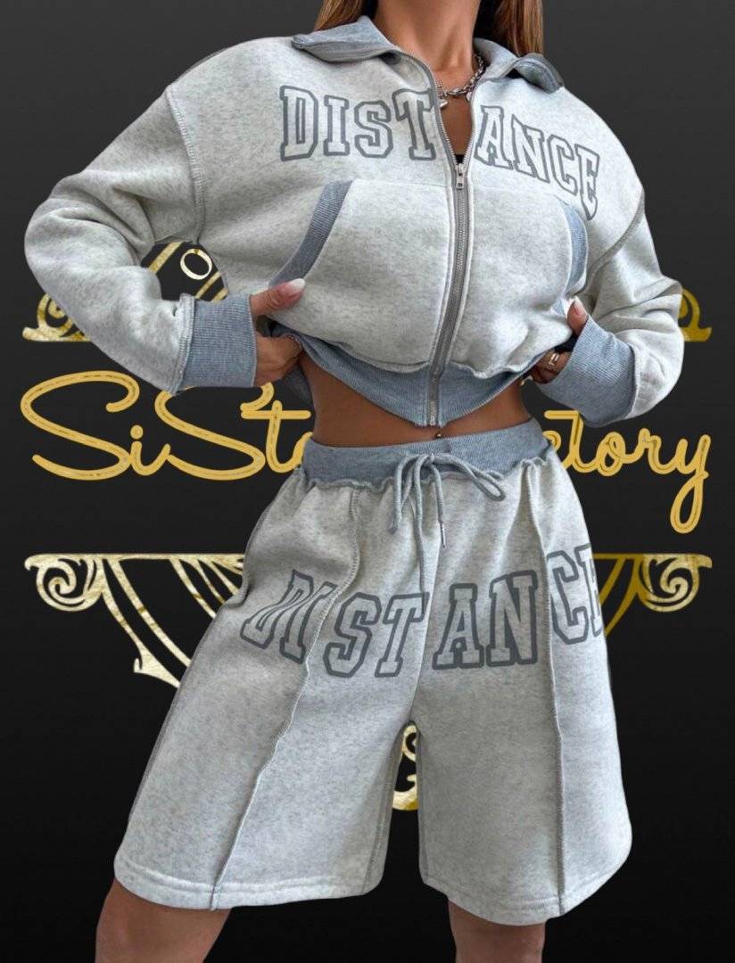 Trening cu pantaloni scurti - Light Grey