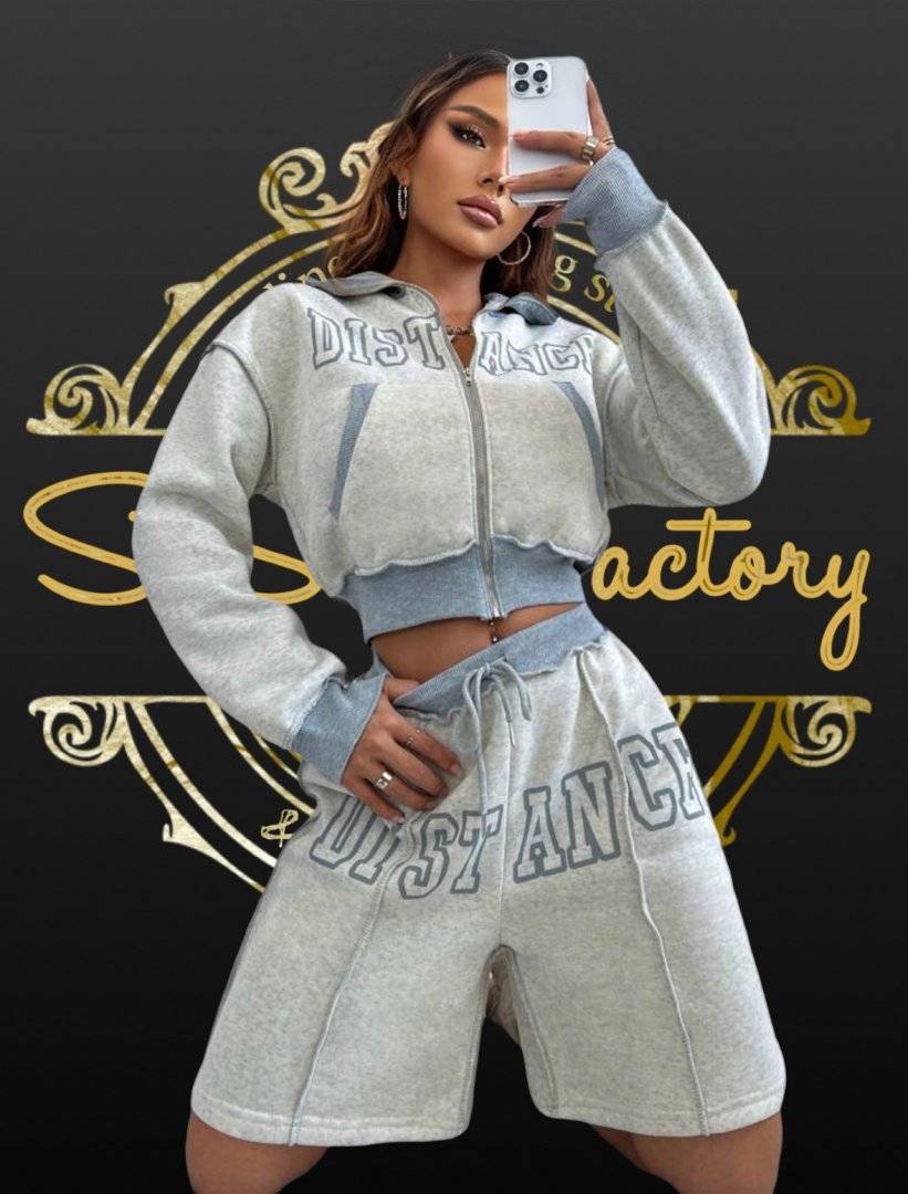 Trening cu pantaloni scurti - Light Grey