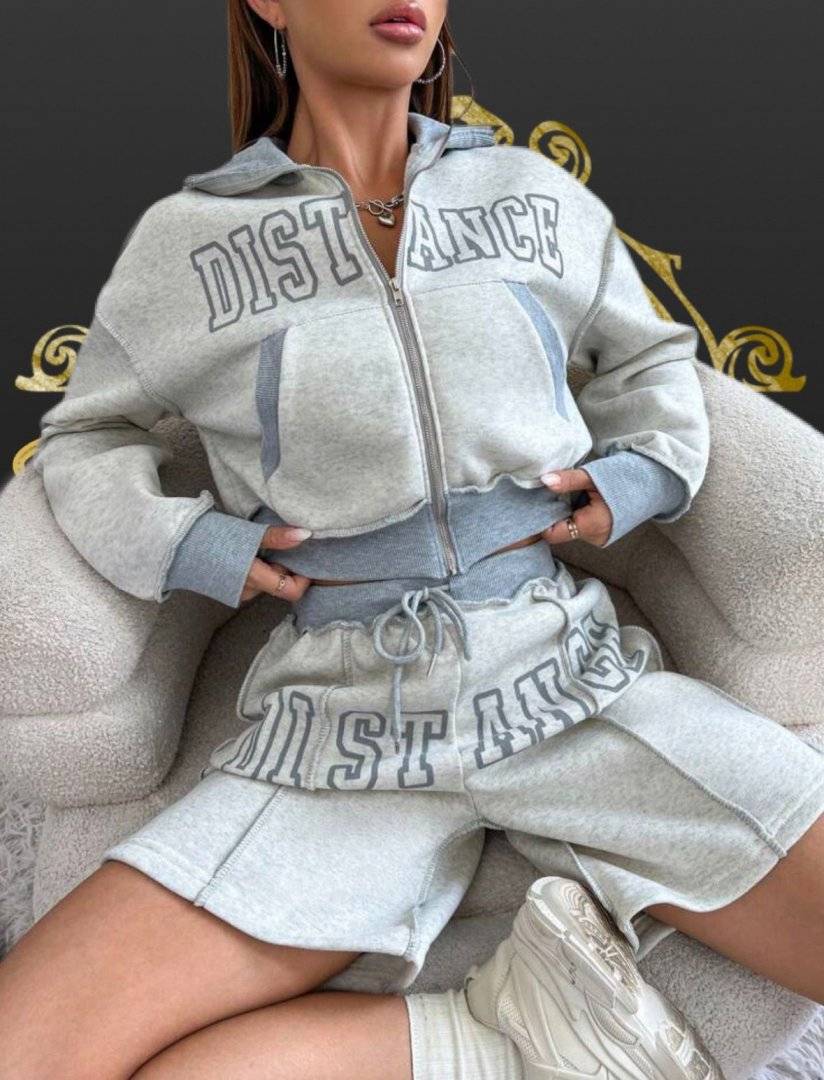 Trening cu pantaloni scurti - Light Grey