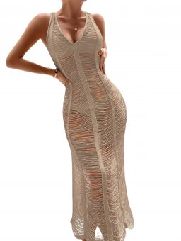 Rochie pentru plaja - Mocha brown