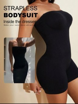 Salopeta de corp - modelatoare - Jumpsuit  - Black