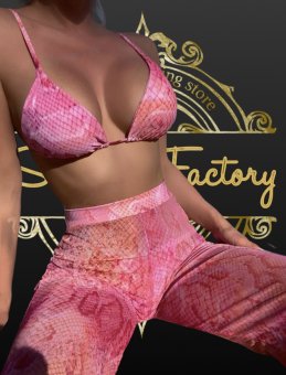 Set 3 piese pentru plaja - pink bubble gum