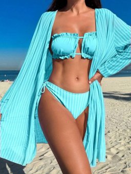 Set Camasa si costum de baie - Tourqoise